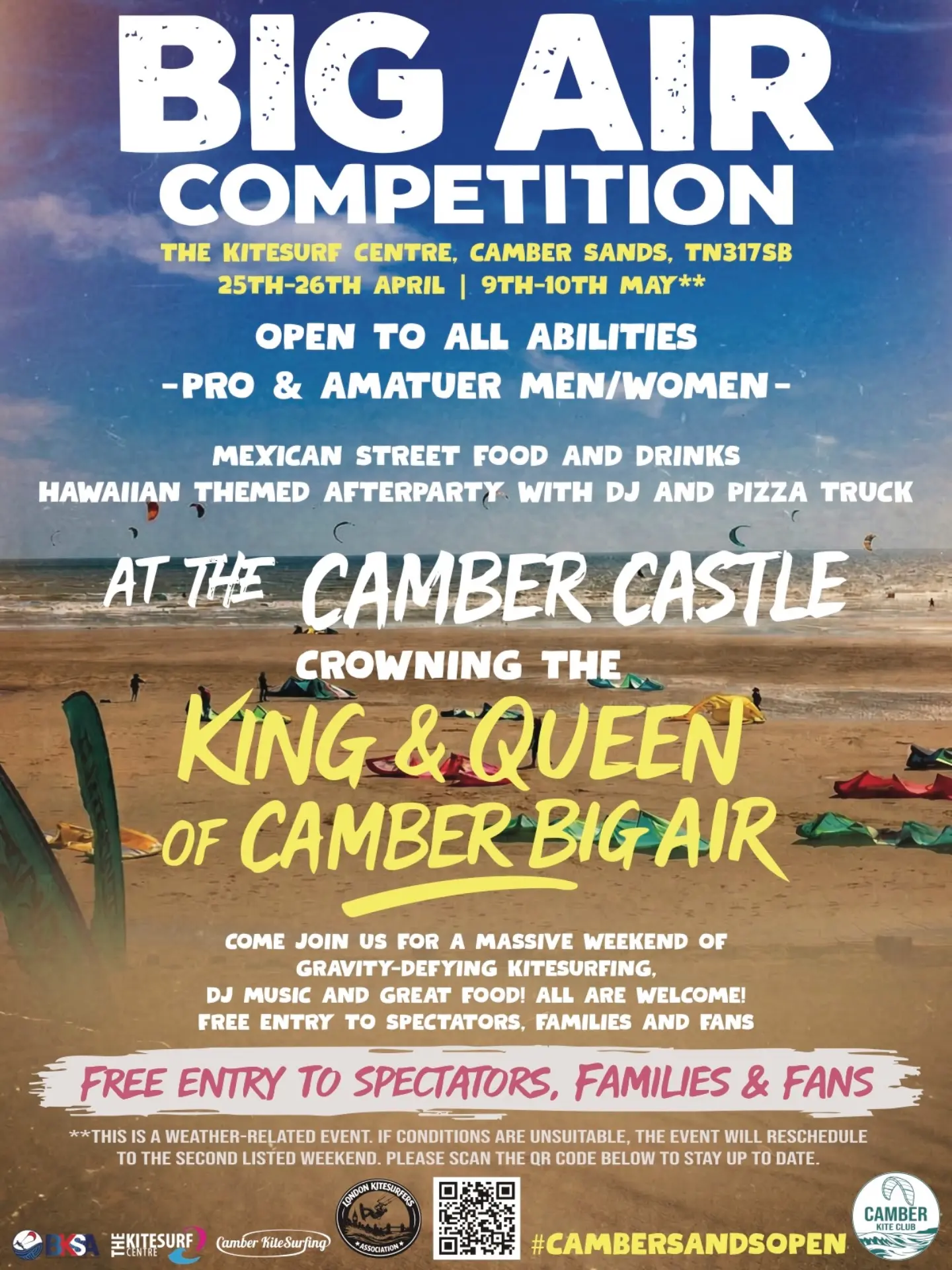 Camber Sands Open - Big Air Kitesurfing