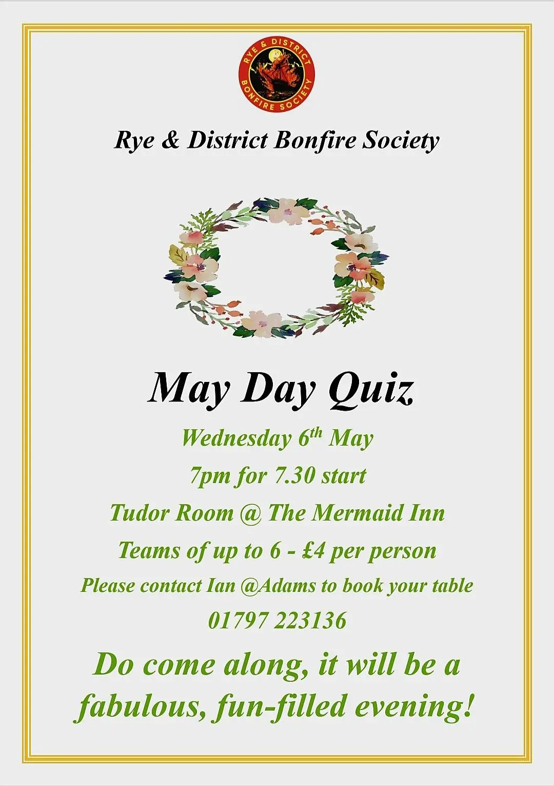 Rye Bonfire May Quiz