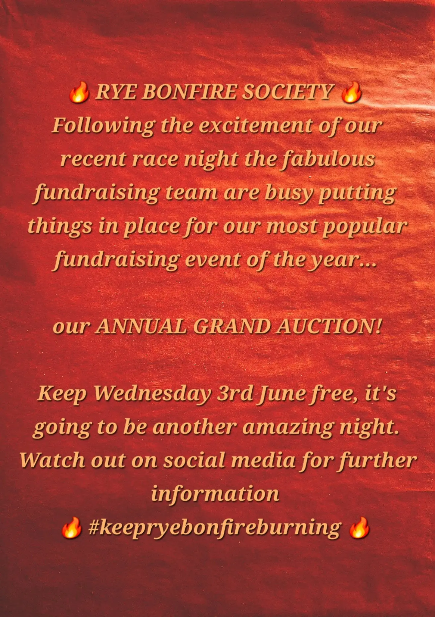 Rye Bonfire Auction of Promises